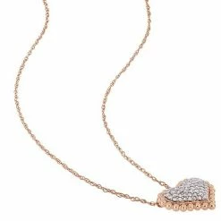 Stella Grace 10k Gold 1/4 Carat T.W. Diamond Heart Necklace -Stella Grace Sales unnamed file 1001