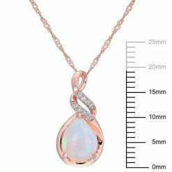 Stella Grace 10k Rose Gold Ethiopian Opal & Diamond Accent Twist Pendant Necklace 10 Stella Grace 10k Rose Gold Ethiopian Opal & Diamond Accent Twist Pendant Necklace -Stella Grace Sales unnamed file 1037