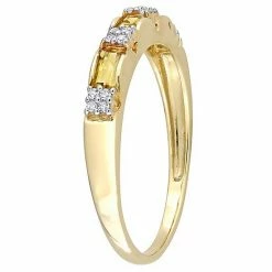 Stella Grace 10k Gold Citrine & Diamond Accent Eternity Ring -Stella Grace Sales unnamed file 1110