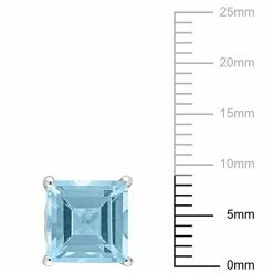 Stella Grace Sterling Silver & Gemstone Stud Earrings Blue Topaz -Stella Grace Sales unnamed file 1126