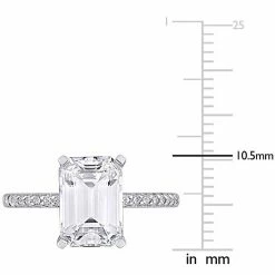Stella Grace 10k White Gold 3 1/5 Carat T.W. Lab-Created Moissanite Engagement Ring -Stella Grace Sales unnamed file 120