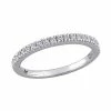Stella Grace 10k White Gold 1/5 Carat T.W. Lab-Created Moissanite Anniversary Ring