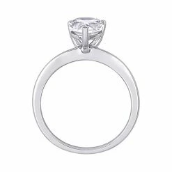 Stella Grace 10k White Gold Pear-Cut Lab-Created White Sapphire Solitaire Ring -Stella Grace Sales unnamed file 1271