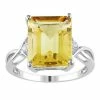 Stella Grace Sterling Silver Citrine & White Topaz Fashion Ring
