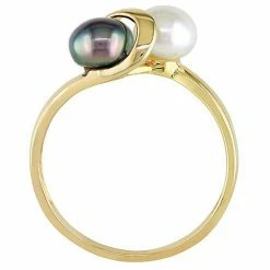 Stella Grace 10k Gold Dyed Black & White Freshwater Cultured Pearl Ring -Stella Grace Sales unnamed file 1302