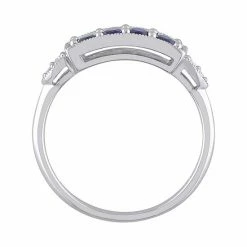Stella Grace 10K White Gold Lab-Created Sapphire & Diamond Accent Ring -Stella Grace Sales unnamed file 1335