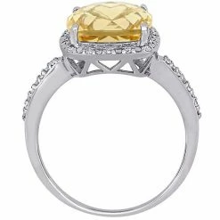 Stella Grace Sterling Silver Citrine & 1/10 Carat T.W. Diamond Halo Ring 6 Stella Grace Sterling Silver Citrine & 1/10 Carat T.W. Diamond Halo Ring -Stella Grace Sales unnamed file 1457