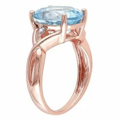 Stella Grace 18k Rose Gold Over Silver Sky Blue Topaz & Diamond Accent Cocktail Ring -Stella Grace Sales unnamed file 1463