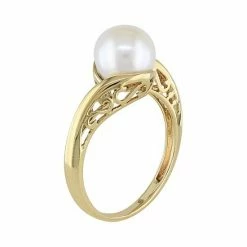 Stella Grace Freshwater Cultured Pearl 10k Gold Swirl Ring -Stella Grace Sales unnamed file 1466