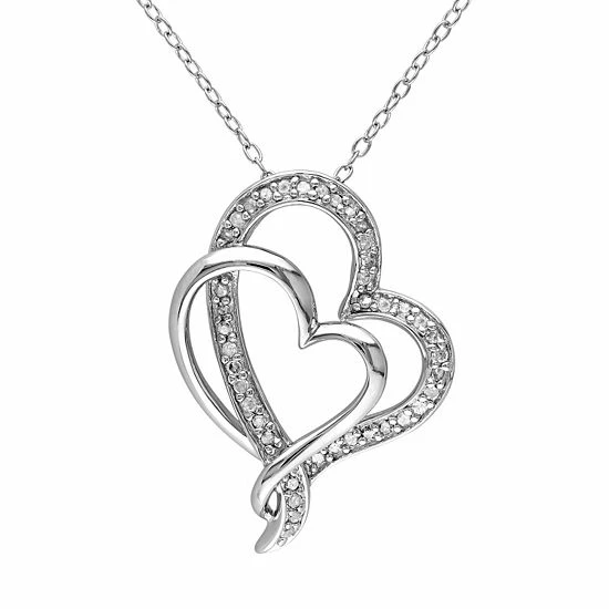Stella Grace 1/4 Carat T.W. Diamond Sterling Silver Heart Pendant Necklace 1 Stella Grace 1/4 Carat T.W. Diamond Sterling Silver Heart Pendant Necklace