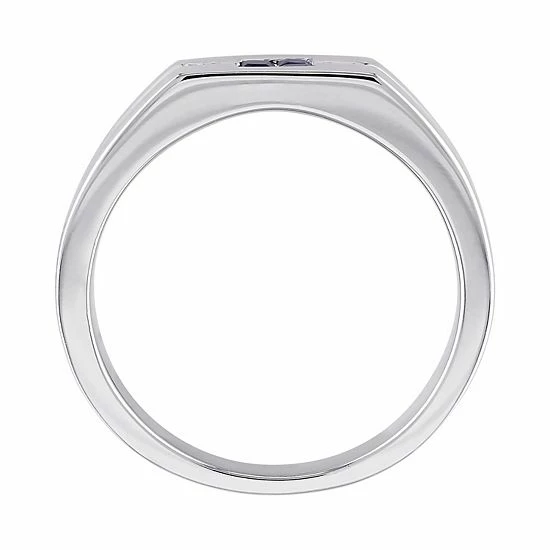 Men's Stella Grace Sterling Silver Diamond Accent & Sapphire Ring 3 Men's Stella Grace Sterling Silver Diamond Accent & Sapphire Ring - Image 3