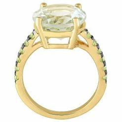 Stella Grace 18K Gold Over Silver Green Quartz & Peridot Cocktail Ring -Stella Grace Sales unnamed file 1712