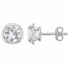 Stella Grace Sterling Silver Lab-Created White Sapphire Stud Earrings