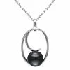 Stella Grace Sterling Silver Tahitian Cultured Pearl Pendant