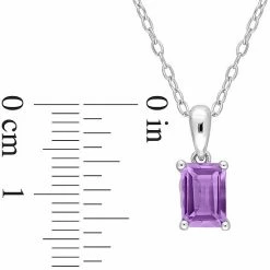 Stella Grace Sterling Silver & Gemstone Stud Pendant Necklace Blue Topaz 16 Stella Grace Sterling Silver & Gemstone Stud Pendant Necklace Blue Topaz -Stella Grace Sales unnamed file 1884