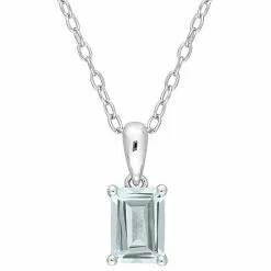 Stella Grace Sterling Silver & Gemstone Stud Pendant Necklace Blue Topaz 23 Stella Grace Sterling Silver & Gemstone Stud Pendant Necklace Blue Topaz -Stella Grace Sales unnamed file 1891