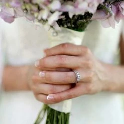 Stella Grace Sterling Silver Lab-Created White Sapphire Halo Engagement Ring Set -Stella Grace Sales unnamed file 1897