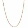 Stella Grace Men's 18k Rose Gold Plated Silver Rolo Chain Necklace
