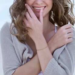 Stella Grace 18k Gold Over Silver 3.7 Mm Singapore Chain Bracelet -Stella Grace Sales unnamed file 2046