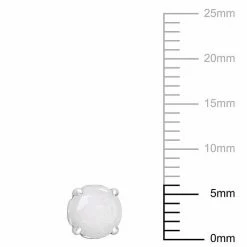 Stella Grace Sterling Silver & Gemstone Round Stud Earrings Opal -Stella Grace Sales unnamed file 2107