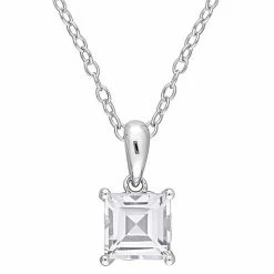 Stella Grace Sterling Silver & Gemstone Stud Pendant Necklace Created Blue Spinel -Stella Grace Sales unnamed file 2140