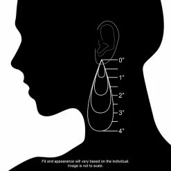 Stella Grace Sterling Silver Lab-Created Ruby And Lab-Created White Sapphire Drop Earrings -Stella Grace Sales unnamed file 2165