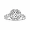 Stella Grace 1/5 Carat T.W. Diamond Sterling Silver Halo Ring