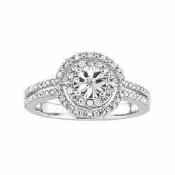 Stella Grace 1/5 Carat T.W. Diamond Sterling Silver Halo Ring