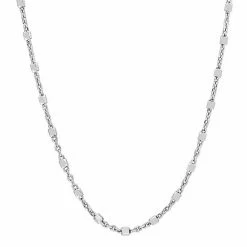 Stella Grace Sterling Silver Bead Chain Necklace