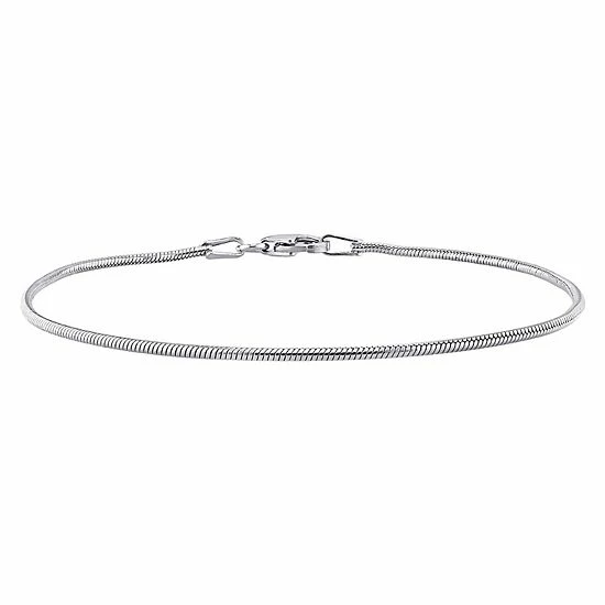 Stella Grace Sterling Silver 1.2 Mm Snake Chain Bracelet 5 Stella Grace Sterling Silver 1.2 Mm Snake Chain Bracelet - Image 5