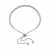 Stella Grace Sterling Silver White Topaz Bolo Bracelet