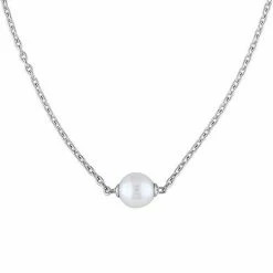 Stella Grace Sterling Silver Freshwater Cultured Pearl Necklace