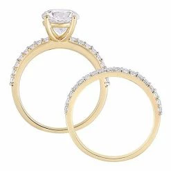 Stella Grace 10k Gold Lab-Created White Sapphire Engagement Ring Set -Stella Grace Sales unnamed file 238
