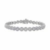 Stella Grace Sterling Silver 1 Carat T.W. Diamond Tennis Bracelet
