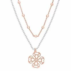 Stella Grace Sterling Silver Multistrand Filigree Flower Necklace -Stella Grace Sales unnamed file 2437