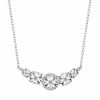 Stella Grace Sterling Silver 1/6 Carat T.W. Diamond Swag Necklace