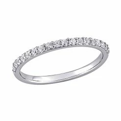 Stella Grace 10k White Gold Lab-Created White Sapphire Anniversary Ring