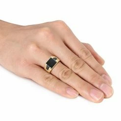 Stella Grace 10k Gold Black Onyx & 1/6 Carat T.W. Black Diamond Ring -Stella Grace Sales unnamed file 249