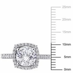Stella Grace Sterling Silver Lab-Created White Sapphire Halo Ring -Stella Grace Sales unnamed file 2572