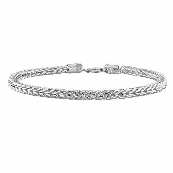 Stella Grace Men's Sterling Silver Foxtail Chain Bracelet 1 Stella Grace Men's Sterling Silver Foxtail Chain Bracelet
