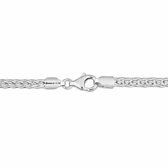 Stella Grace Men's Sterling Silver Foxtail Chain Bracelet 2 Stella Grace Men's Sterling Silver Foxtail Chain Bracelet - Image 2