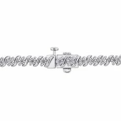 Stella Grace Sterling Silver 2 4/5 Carat T.W. Lab Created Moissanite Tennis Bracelet -Stella Grace Sales unnamed file 2685