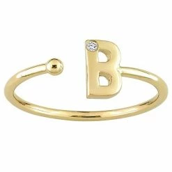 Stella Grace 10k Gold Diamond Accent Initial Open Ring -Stella Grace Sales unnamed file 2719