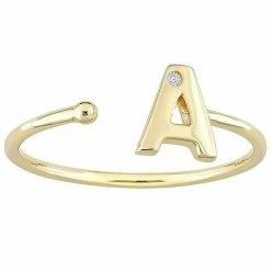 Stella Grace 10k Gold Diamond Accent Initial Open Ring -Stella Grace Sales unnamed file 2720