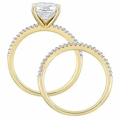 Stella Grace 14k Gold 2 Carat T.W. Lab-Created Moissanite & 1/4 Carat T.W. Diamond Engagement Ring Set -Stella Grace Sales unnamed file 28