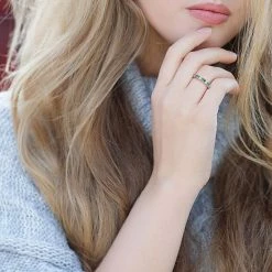 Stella Grace 10k White Gold Emerald & Diamond Accent Eternity Ring -Stella Grace Sales unnamed file 2843