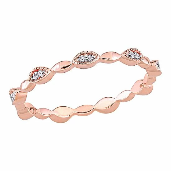 Stella Grace 10k Gold 1/10 Carat T.W. Diamond Eternity Ring White 1 Stella Grace 10k Gold 1/10 Carat T.W. Diamond Eternity Ring White