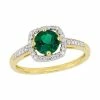 Stella Grace 10K Gold Gemstone & Diamond Accent Ring Garnet