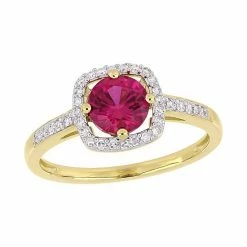 Stella Grace 10K Gold Gemstone & Diamond Accent Ring Garnet -Stella Grace Sales unnamed file 2935