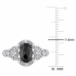 Stella Grace 10k White Gold 1 1/8 Carat T.W. Black & White Diamond Vintage Engagement Ring -Stella Grace Sales unnamed file 298